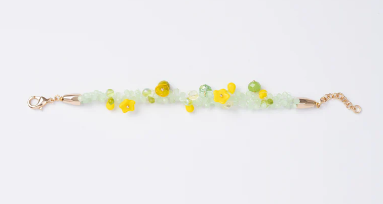 Bracciale intrecciato LEI - Lime e Giallo