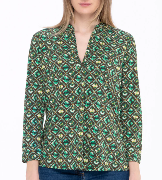 CAMICIA DIAMOND PRINT VERDE