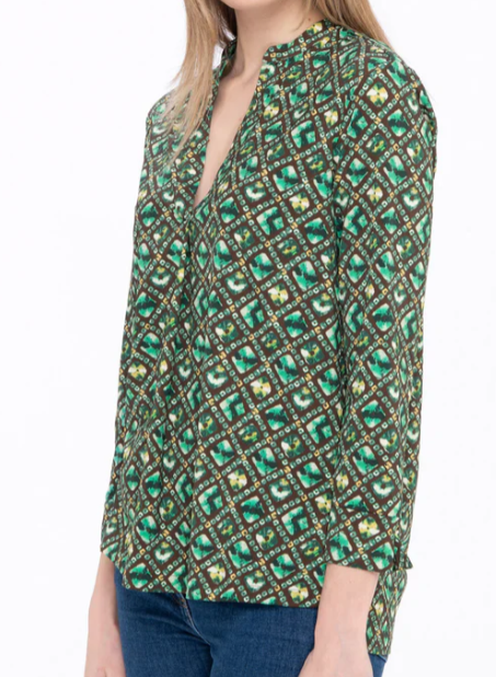 CAMICIA DIAMOND PRINT VERDE