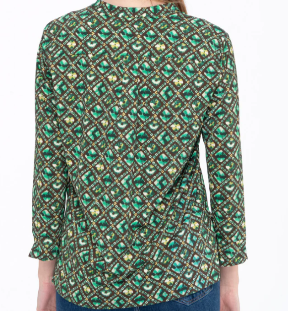 CAMICIA DIAMOND PRINT VERDE