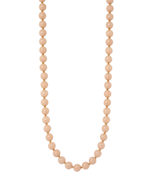 Collana lunga a boule cromatiche Chantal - Beige