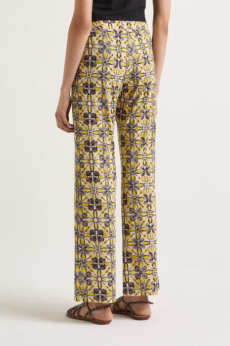 PANTALONE CALEIDO FLOWER GRIGIO