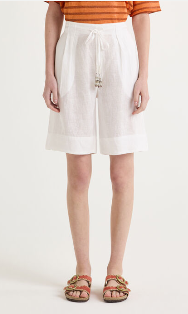 SHORTS SUMMER LINEN BIANCO