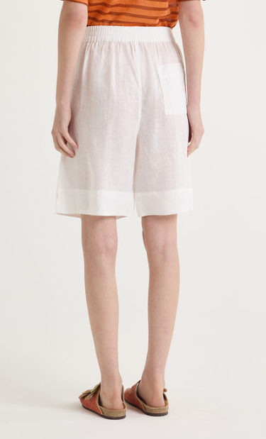 SHORTS SUMMER LINEN BIANCO