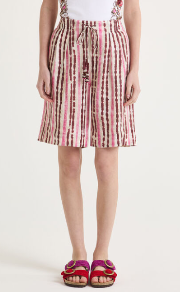 PANTALONE WASHED STRIPES ROSA