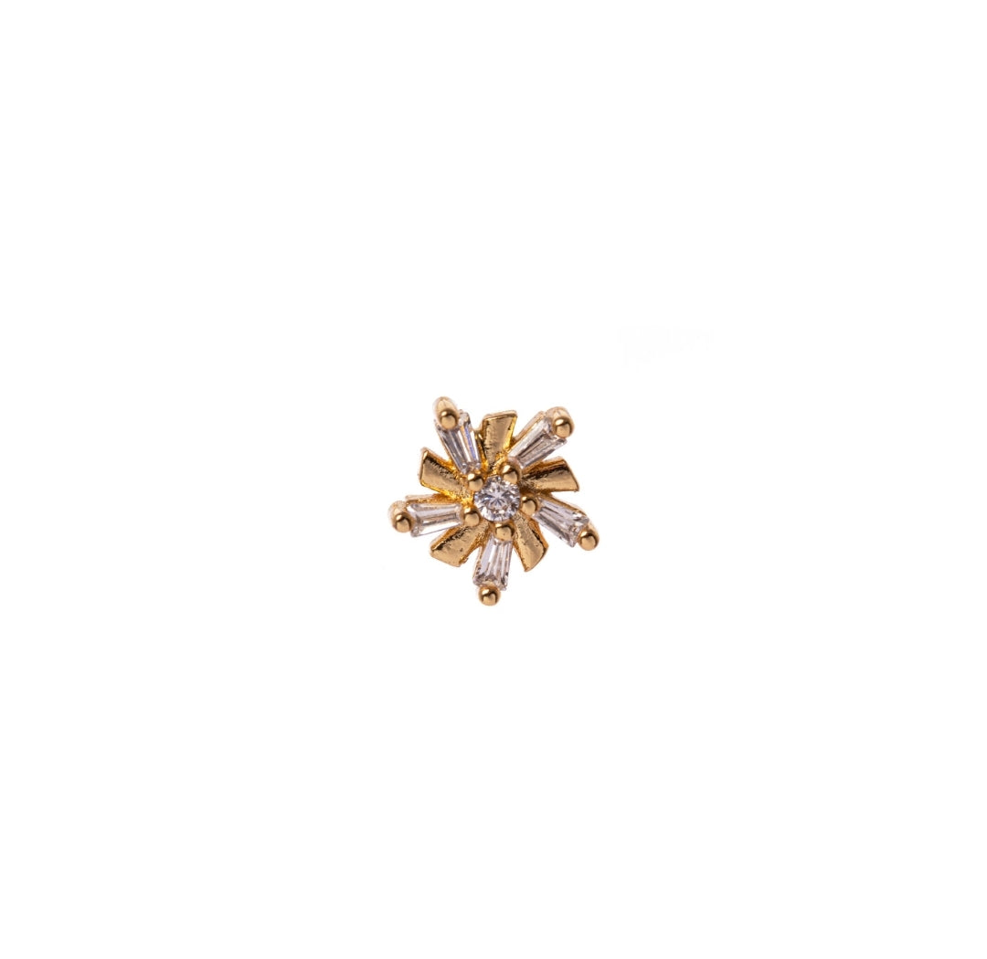 MONO ORECCHINO FIORE ORO FANTASY