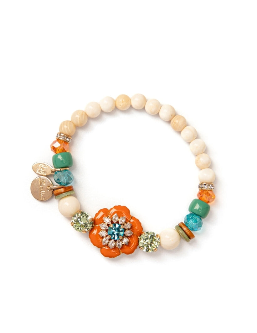 BRACCIALE ELASTICO CON FIORE GALEN