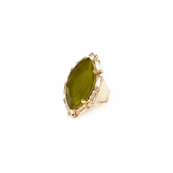 Anello marquise Semira - Verde