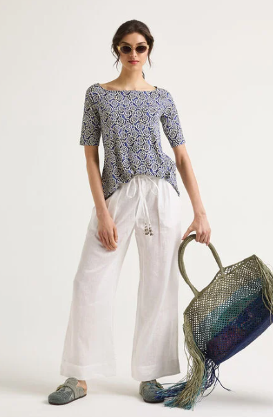 T-SHIRT SUMMER CORAL BLU