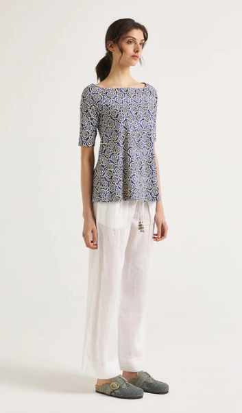 T-SHIRT SUMMER CORAL BLU