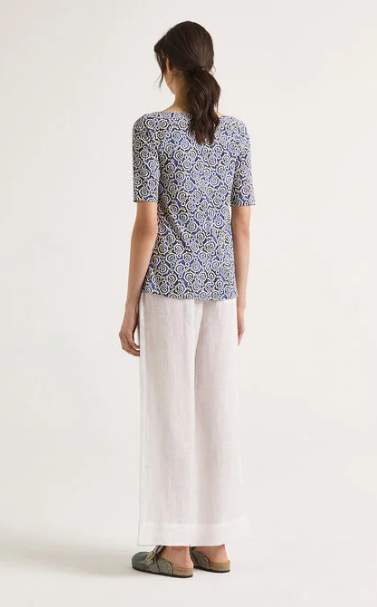 T-SHIRT SUMMER CORAL BLU