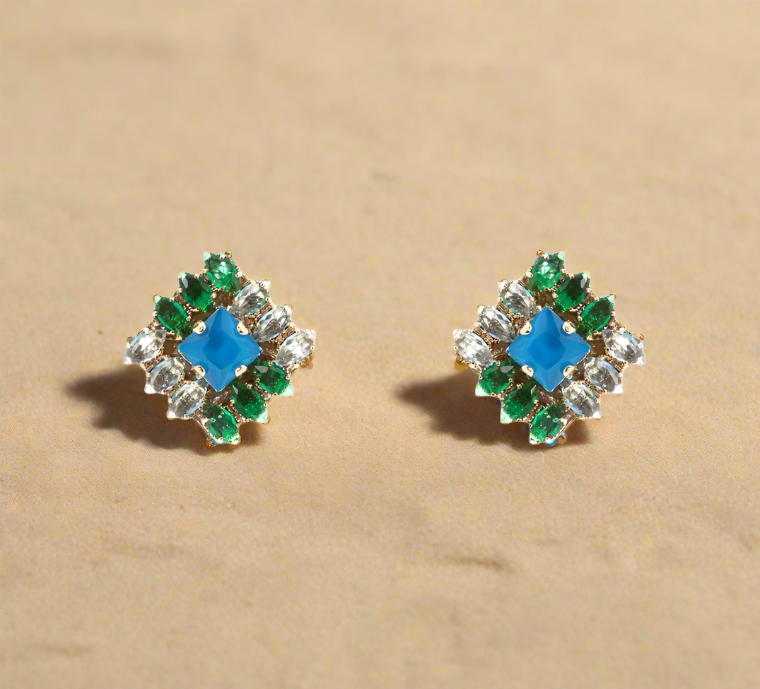 Orecchini piccoli quadrati Sirens