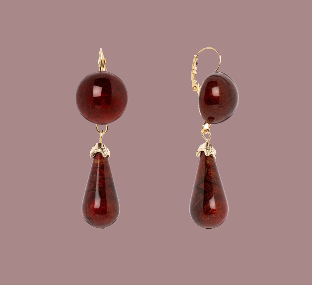 ORECCHINI CON BOULE E GOCCIA CAPUA