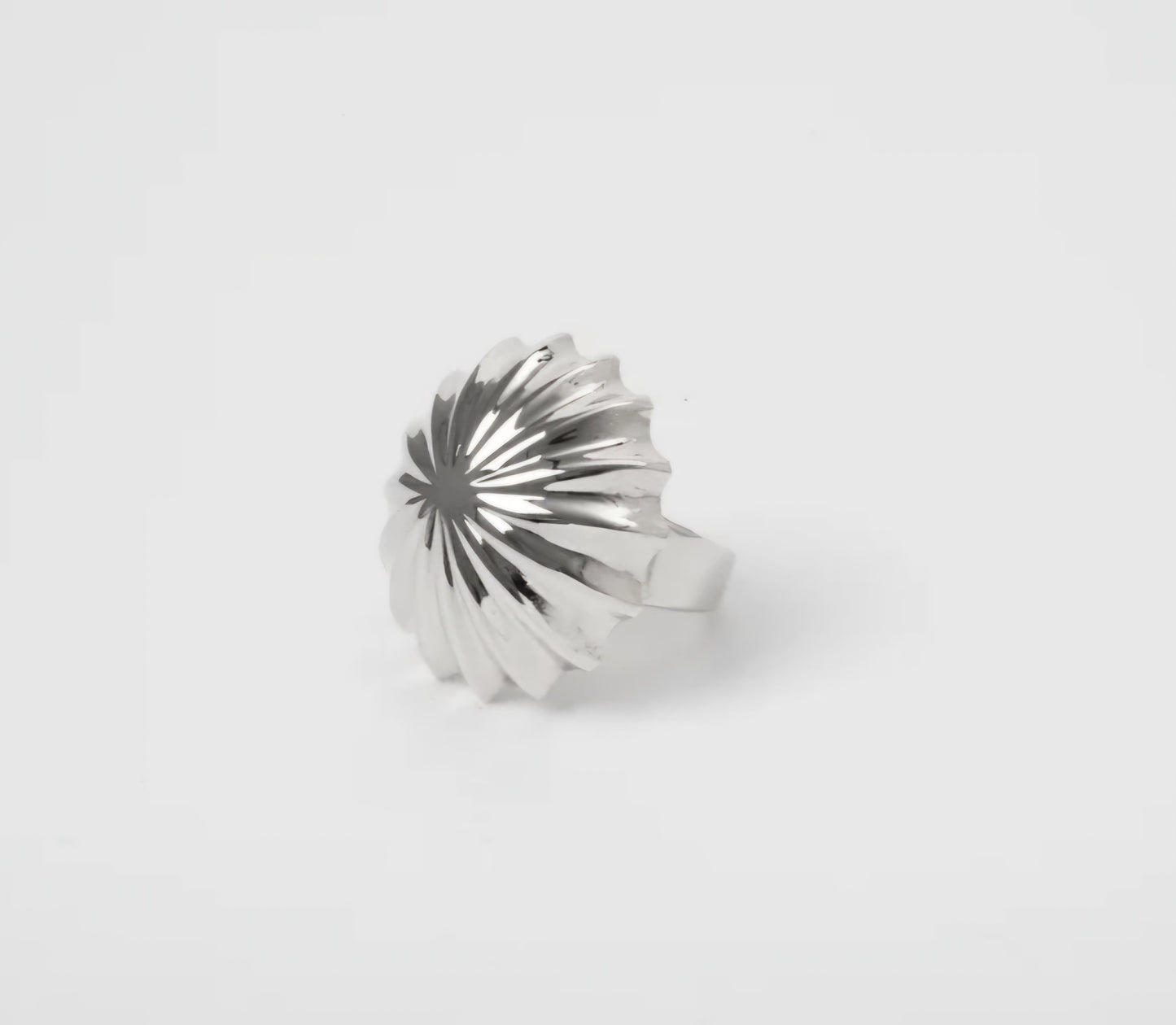 ANELLO A SPICCHI ARGENTO AMARANTA
