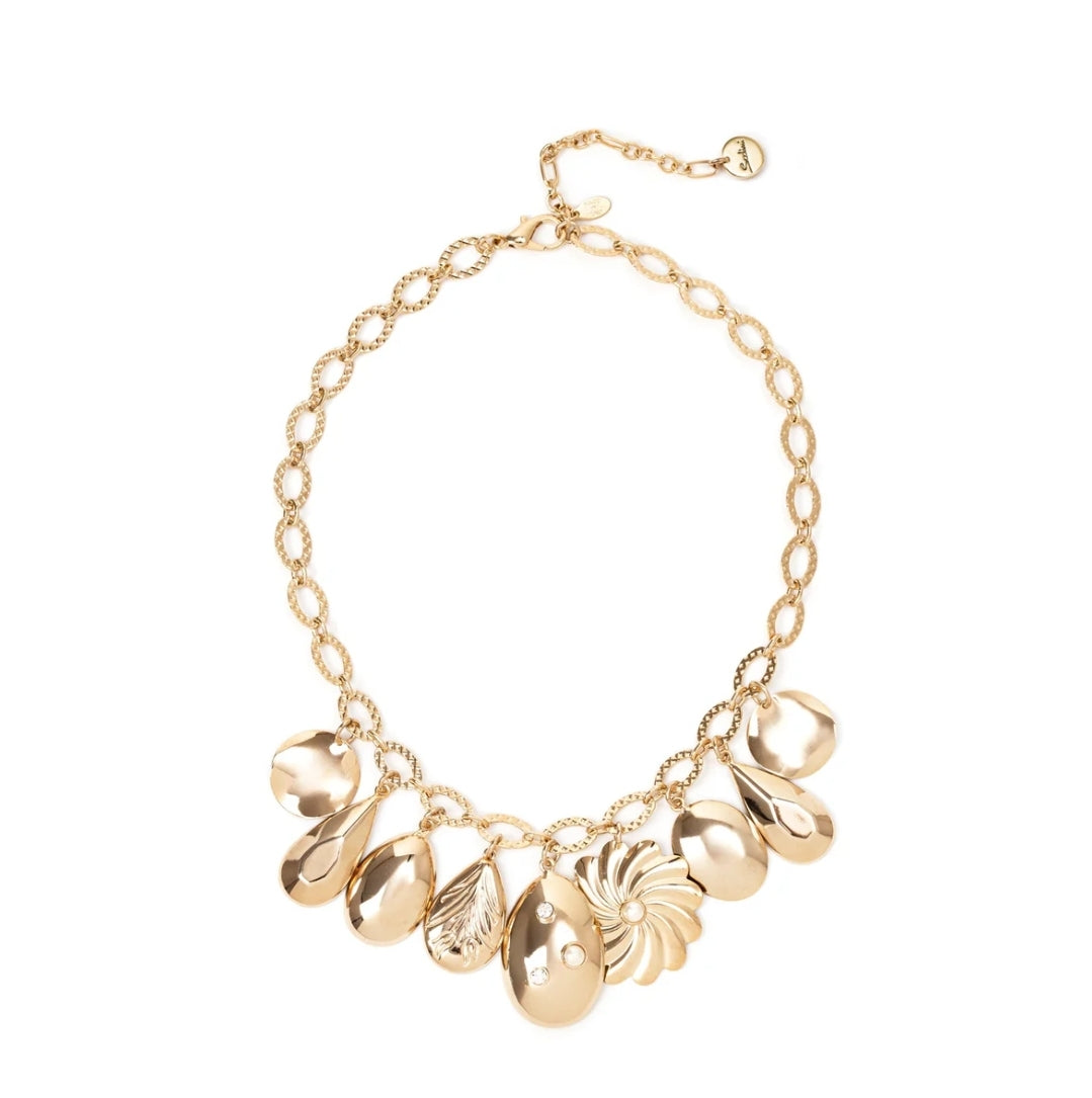 COLLANA CON PENDENTI ORO AMARANTA