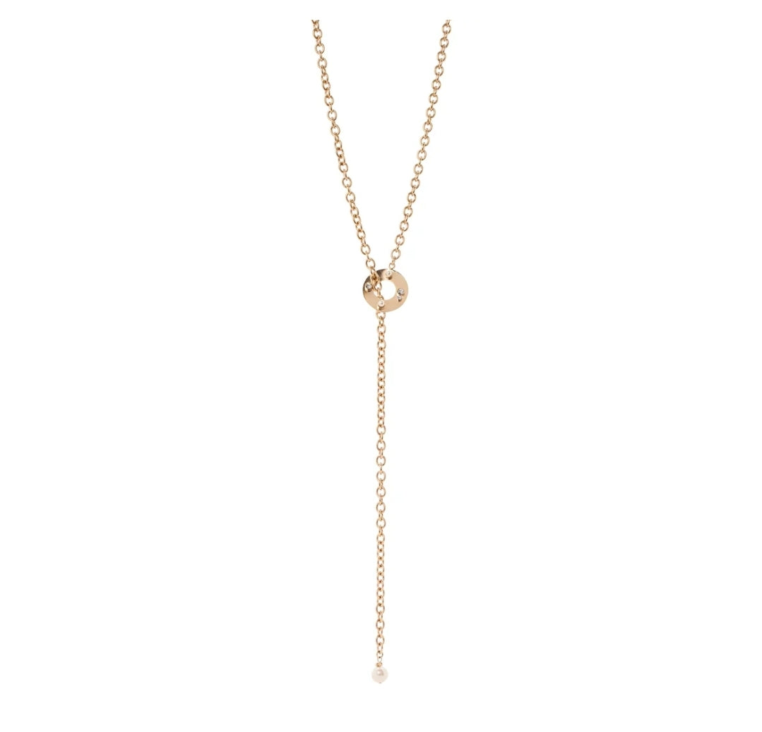 COLLANA A Y ORO AMARANTA