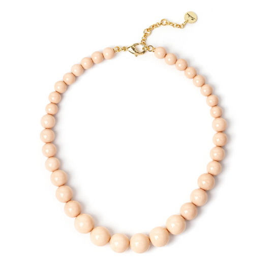 Collana corta a boule degradè Chantal - Beige