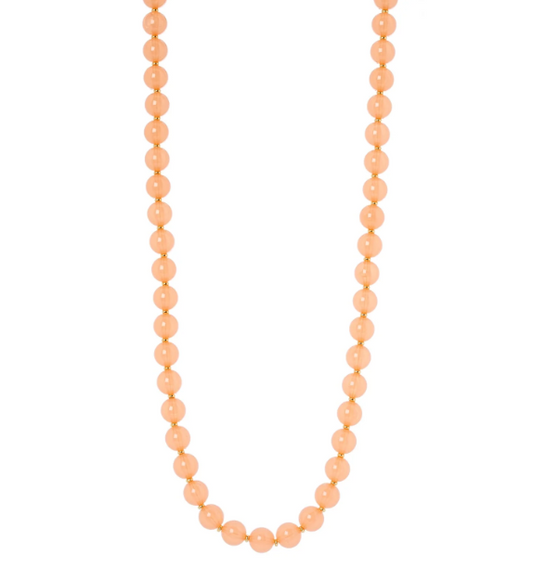 Collana lunga a boule cromatiche Chantal - Pesca