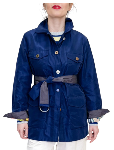 GIACCONE MIMOSA NYLON BLU