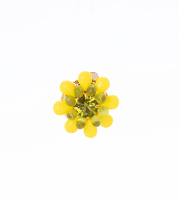 Orecchino a clip LEI - Lime e Giallo