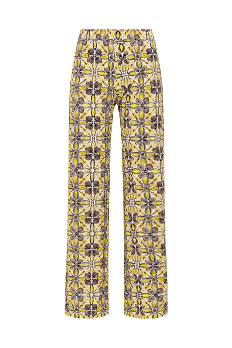 PANTALONE CALEIDO FLOWER GRIGIO
