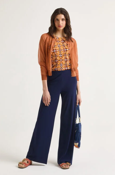 PANTALONE SOFT JERSEY BLU NOTTE