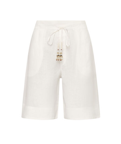 SHORTS SUMMER LINEN BIANCO