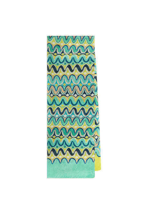 STOLA 70X200 COLLECTION PRINT AZZURRO