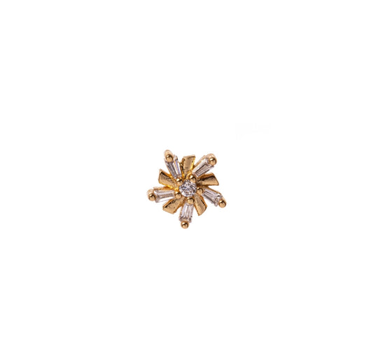 MONO ORECCHINO FIORE ORO FANTASY