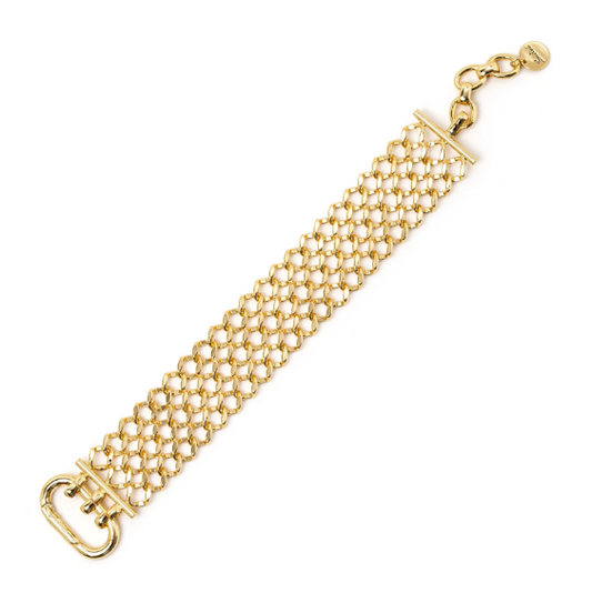 Bracciale con fascia a rombi Brienne - Oro