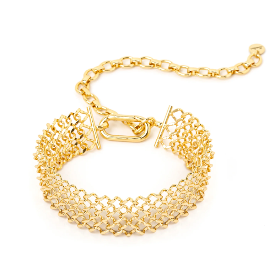 Girocollo choker a rombi Brienne - Oro