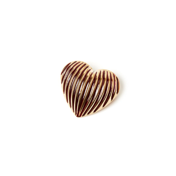 Spilla cuore Malena - Rosso