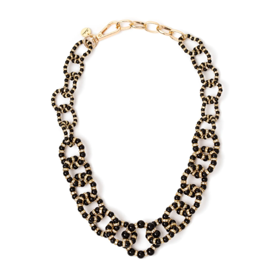 Collana corta a cerchi Drusilla - Nero