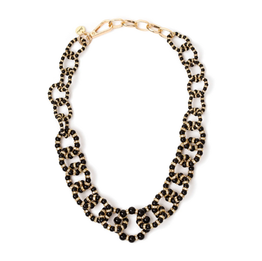 Collana corta a cerchi Drusilla - Nero