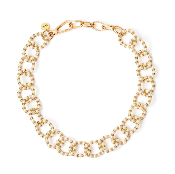 Girocollo a cerchi Drusilla - Bianco