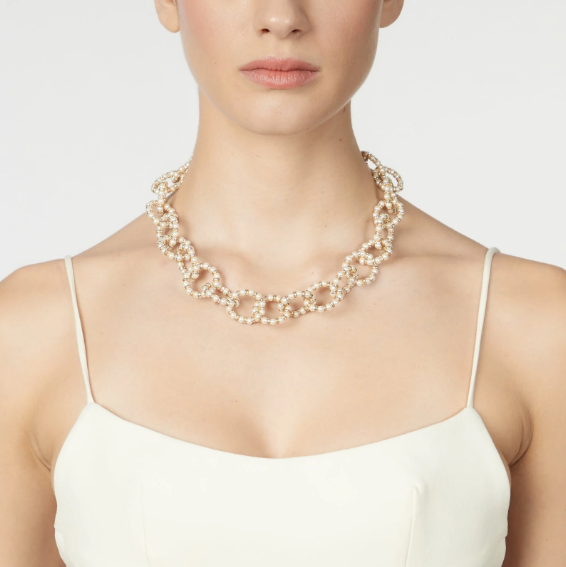 Girocollo a cerchi Drusilla - Bianco