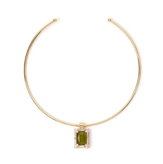 Girocollo rigido Semira - Verde