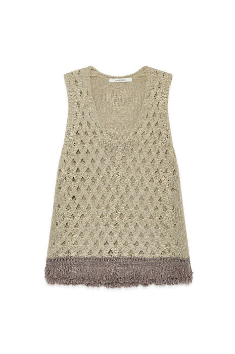 TOP METALLIC ORO