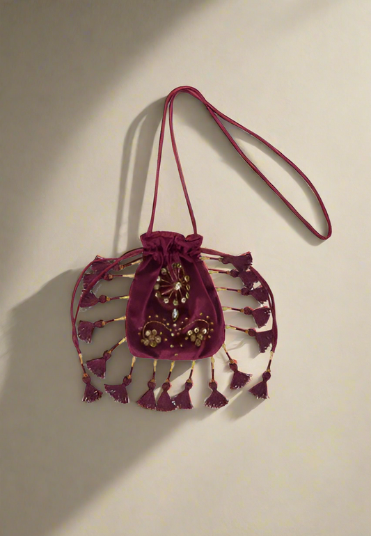 POUCH THE PRECIOUS VELVET - Mosto