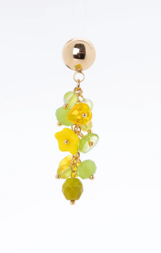 Orecchini a grappolo LEI - Lime e Giallo