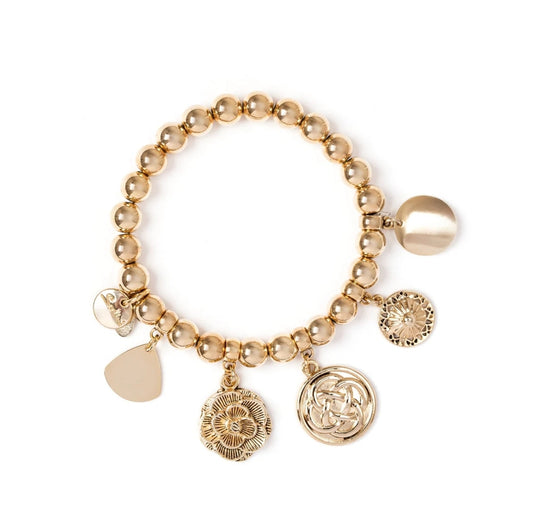 BRACCIALE ELASTICO CON CHARM AMARANTA