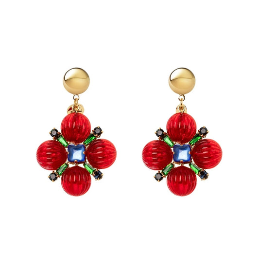 ORECCHINI CON FIORE PENDENTE NELLIE