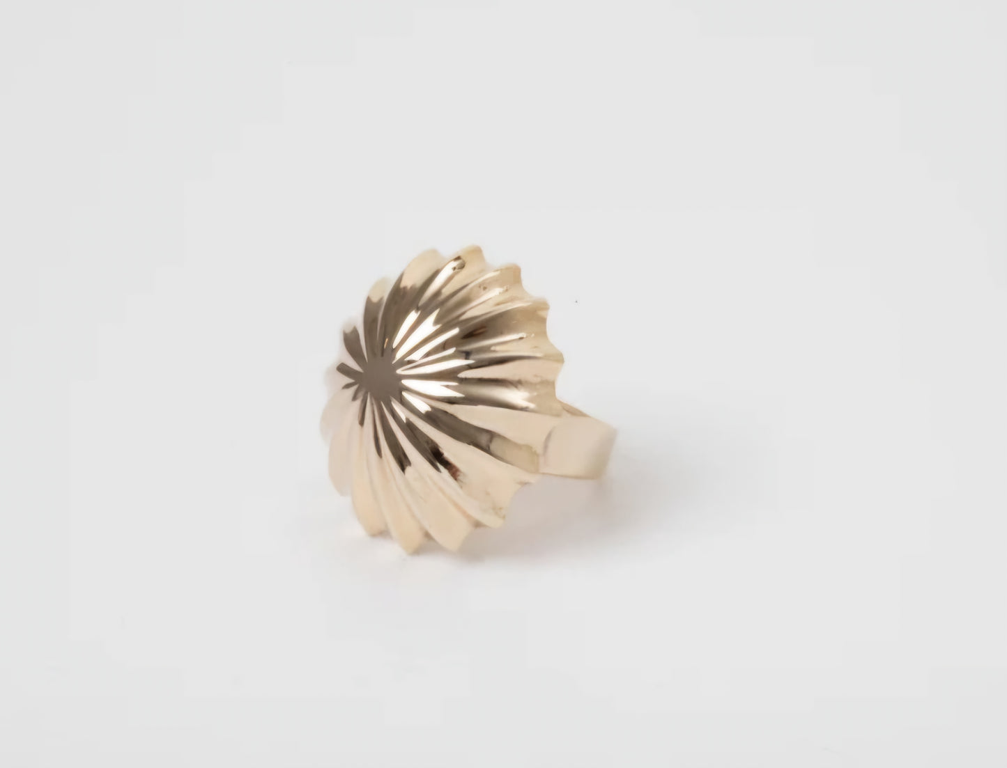 ANELLO A SPICCHI ORO AMARANTA