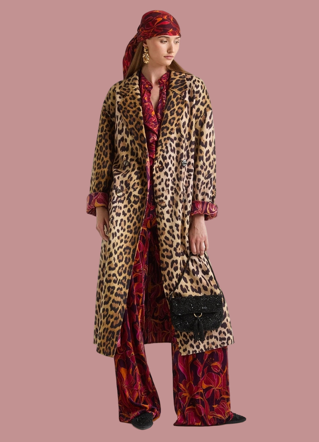 CAPPOTTO DOUBLE TROUBLE - leopardato/floreale